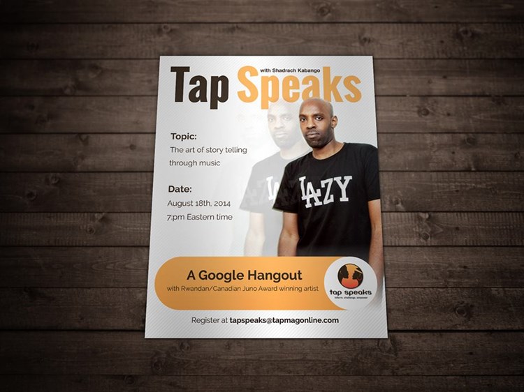 Tap Speaks With Shad K; “The Art Of Story Telling”. Five Takeaways